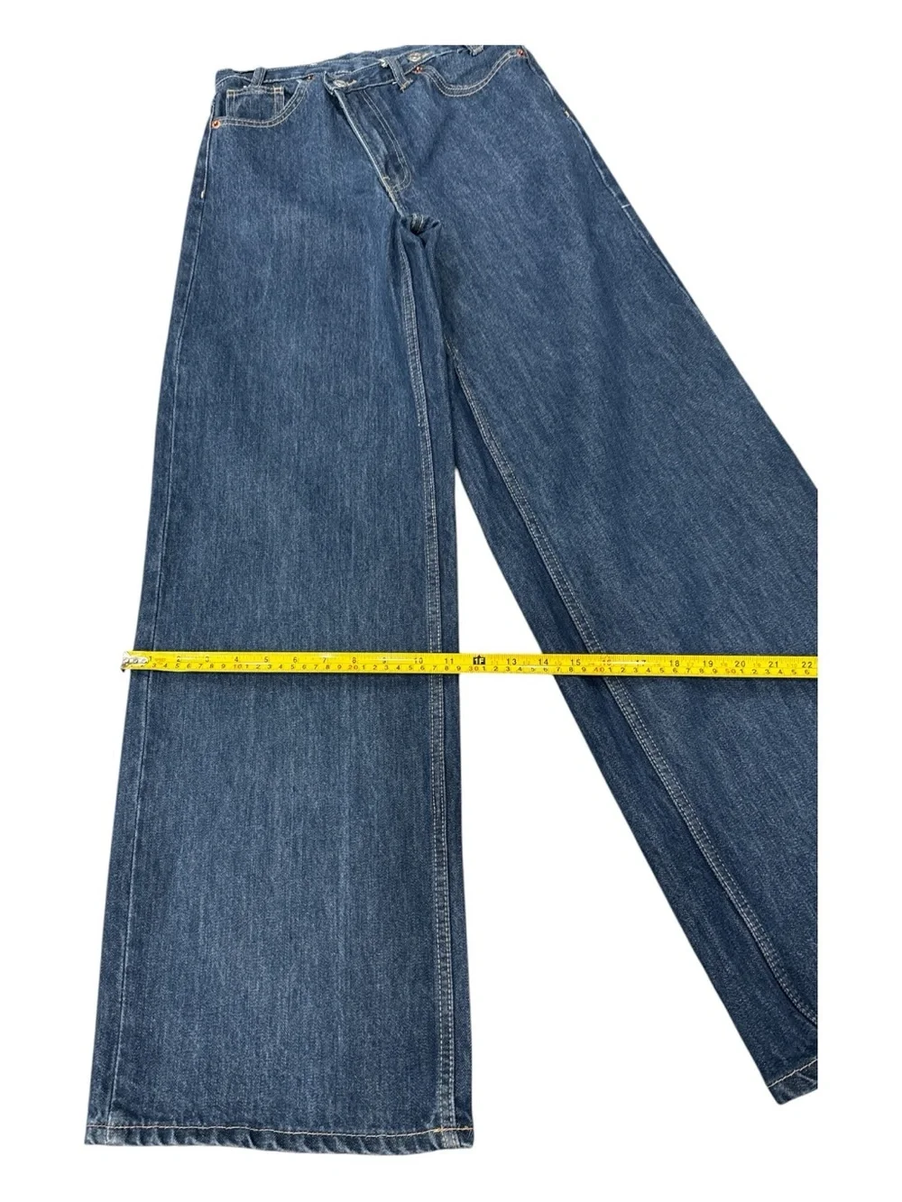 Zara TRF HIGH-WAIST CROSSOVER WAIST WIDE LEG JEANS size US 2